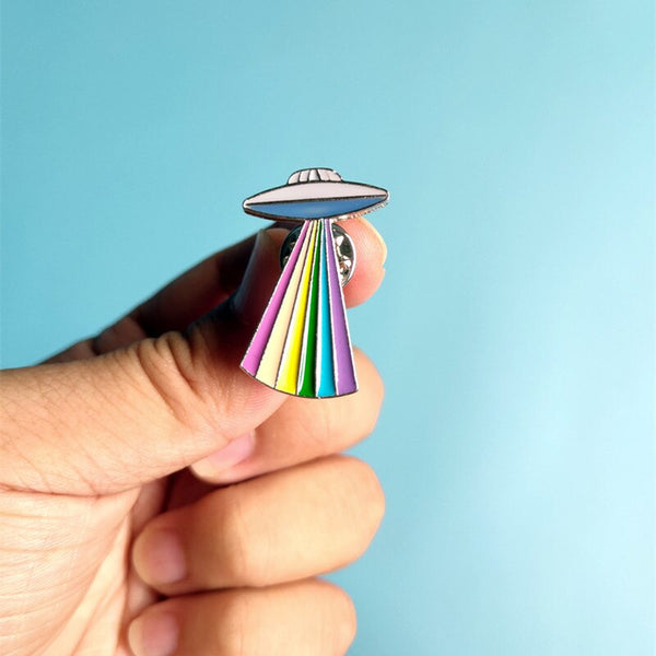 Rainbow Alien Pin
