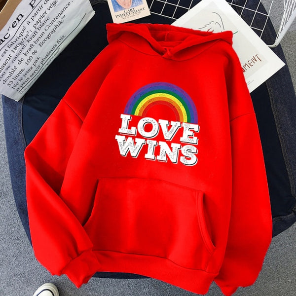 Love Wins Rainbow Hoodie