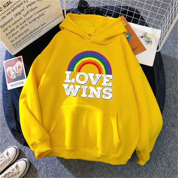 Love Wins Rainbow Hoodie