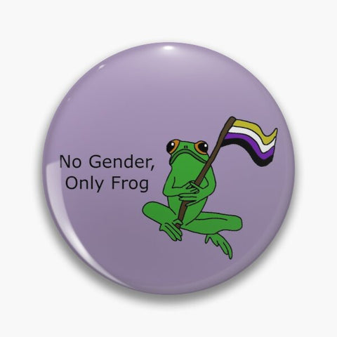 No Gender Only Frog Pin