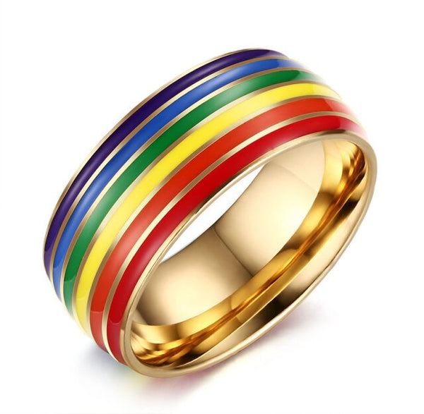 Rainbow Spinner Ring