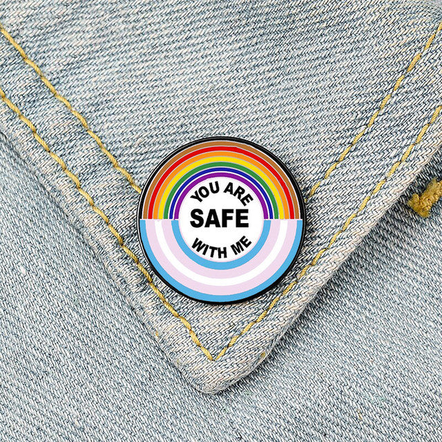 You Are Safe Pin